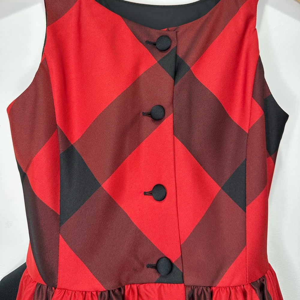 *RELISTED* Ralph Lauren Gorgeous Red and Black Plaid Dress Girls Size 8 - Picture 9 of 15